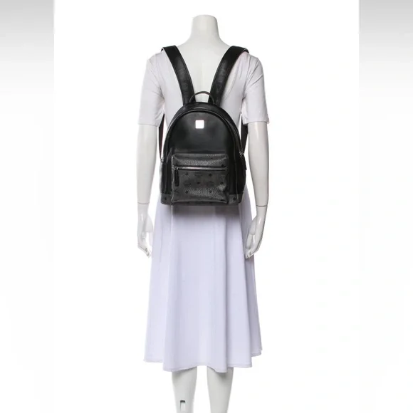 MCM Stark Visetos Top Handle Backpack Bookbag - Picture 3 of 16